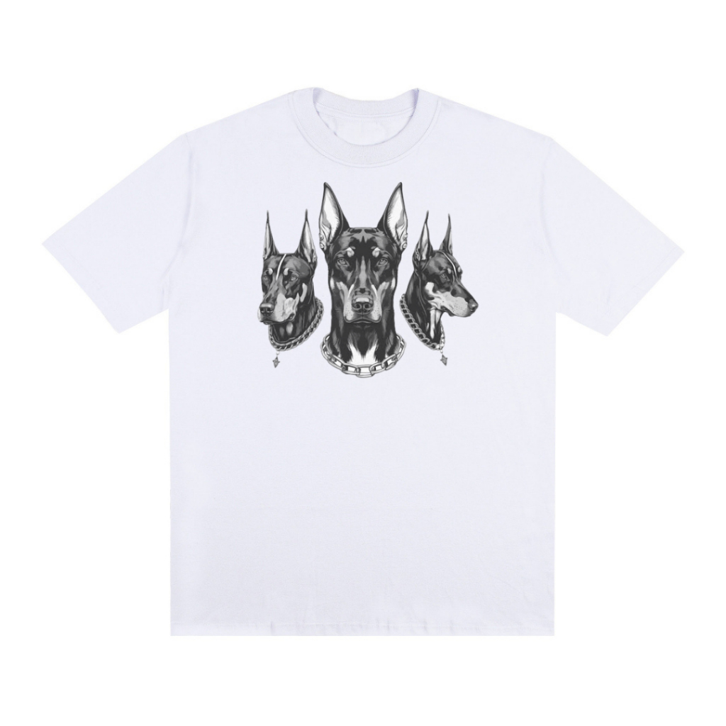 Camiseta Oversized Doberman Estampada Exclusiva 100% algodão