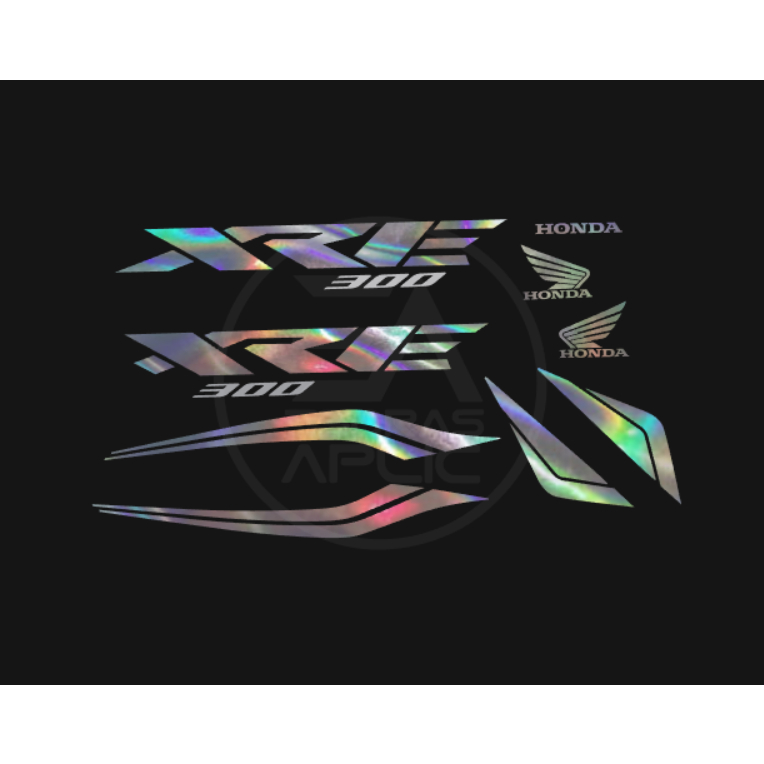 kit faixas holografico xre 300 2020 adesivo personalizado exclusivo 02