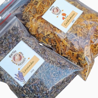 Kit flores Lavanda/alfazema e Calêndula, enriquecimento ambiental, roedores, hamster, camundongo, Twister, topolinos em Oferta na Shopee