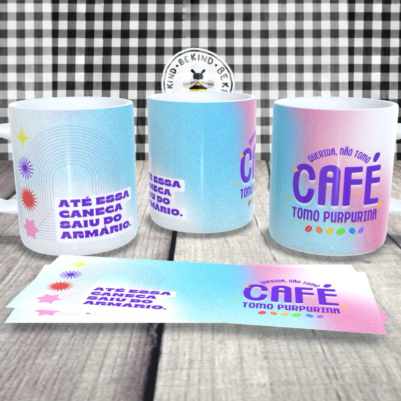 Caneca Personalizada Orgulho LGBTQIAPN+ Pride Orgulho Trans Respeito Diversidade Diversas Estampas | be kind.
