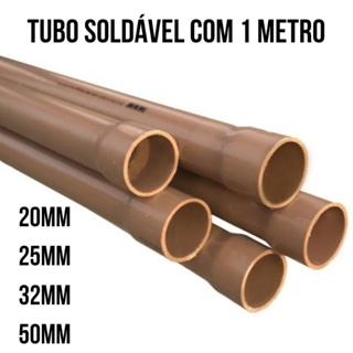 Cano Barra Tubo Soldável Marrom para Água Fria com 1 METRO em Oferta na Shopee