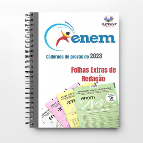 Apostila/Livro ENEM 2023  - Provas + Gabaritos + Fls de Redação (Pode ajudar a ser aprovado no concurso nacional)