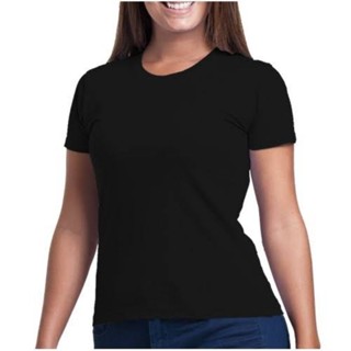 camiseta Baby look feminina lisa malha fria Pv