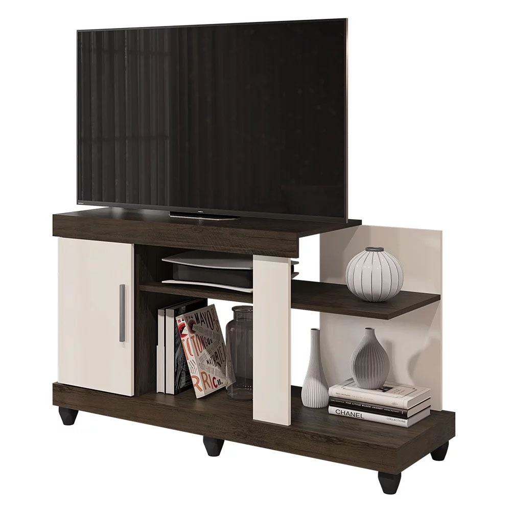 Rack Bancada para TV 42 Polegadas 120cm Canadá - Móveis Leão