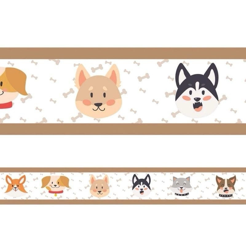Kit 4 Faixas Adesivas Decorativa Pet Shop Cachorros