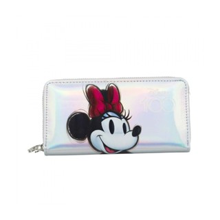 Carteira Retangular Prateado Minnie e Mickey Disney 100 Anos 10x20cm Disney em Oferta na Shopee