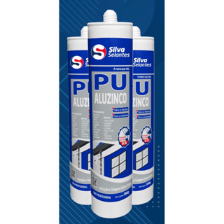 Kit 02 Pu Selante Aluzinco Extra Forte 380g - CINZA
