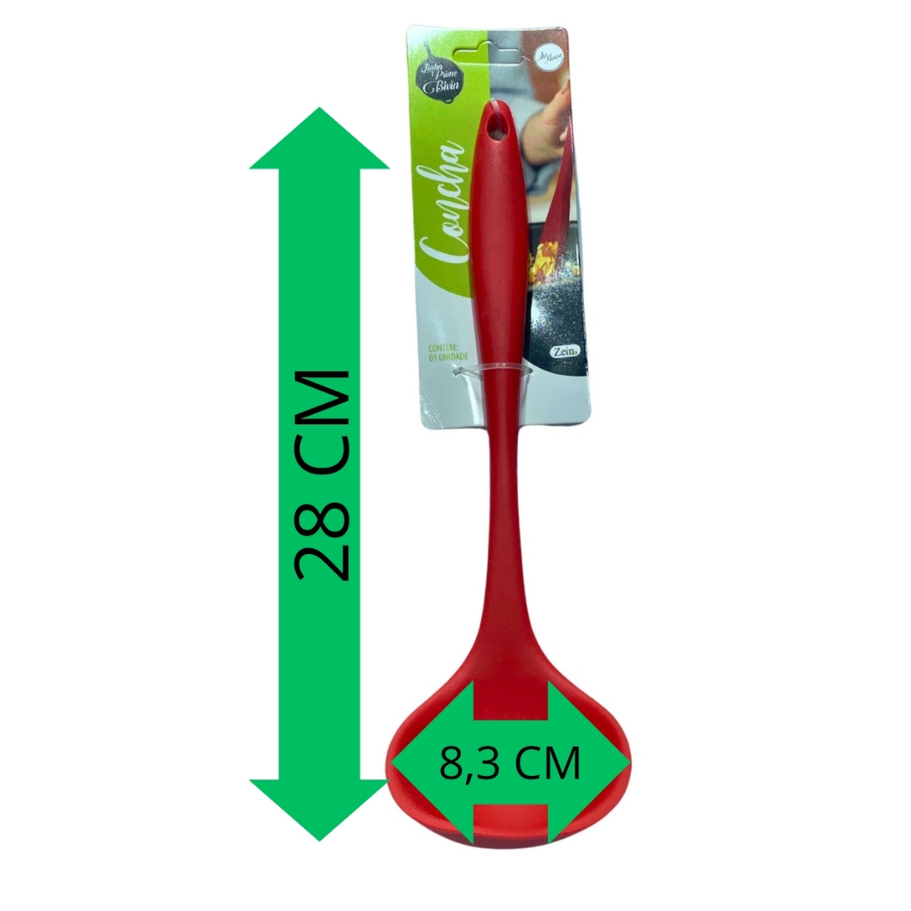 Kit 4 Escumadeira Concha Espatula Colher de Servir em silicone — imagem 2 de 2