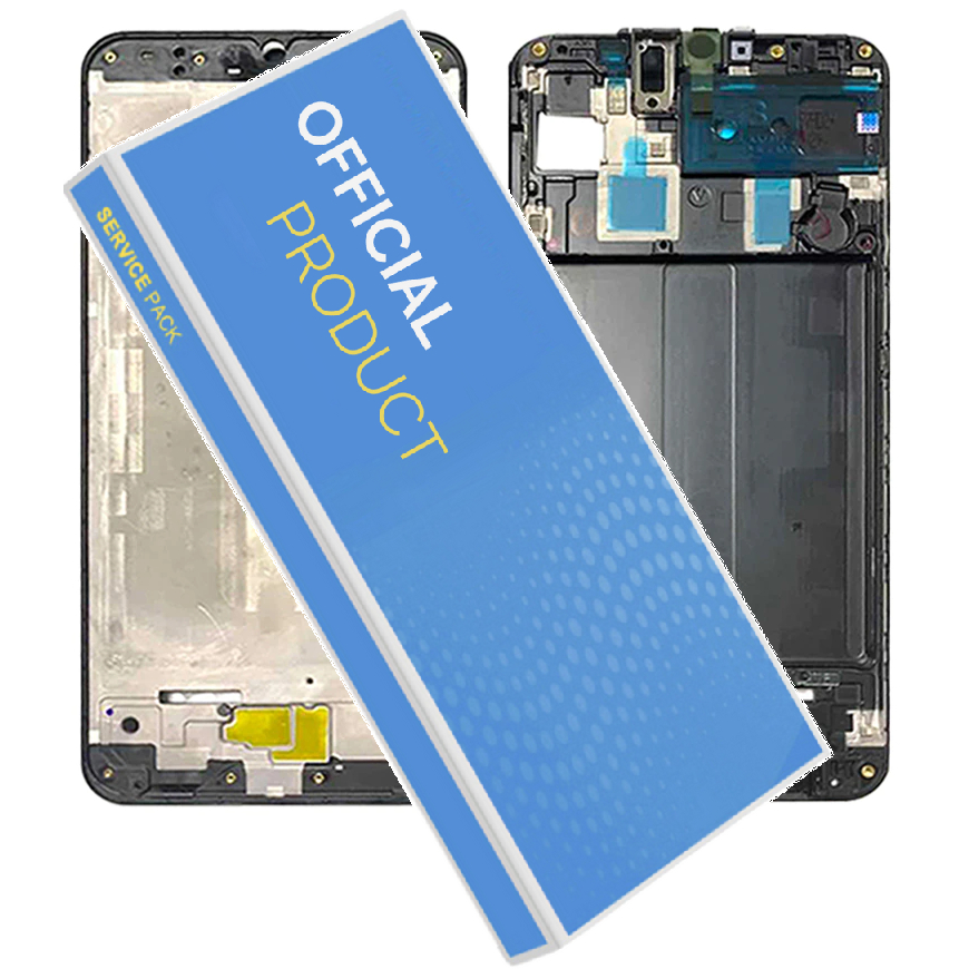 Chassis Compatível Com Galaxy A20 A205g Carcaça Aro Lateral Meio + 0rigna! Na Caixa!