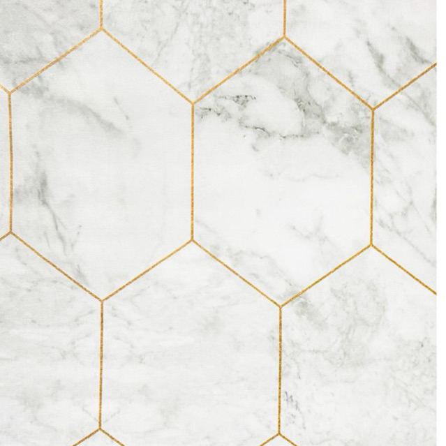 Papel de Parede 3D Colmeia Mármore linha Glod  5 METROS x 45CM Adesivo Autocolante para Sala, Quarto em Oferta na Shopee