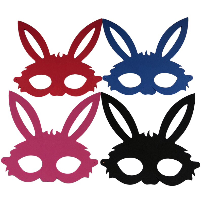 Mascara Coelho Pascoa Eva Eventos Lembrancinha Festa Coloridas Com Elástico