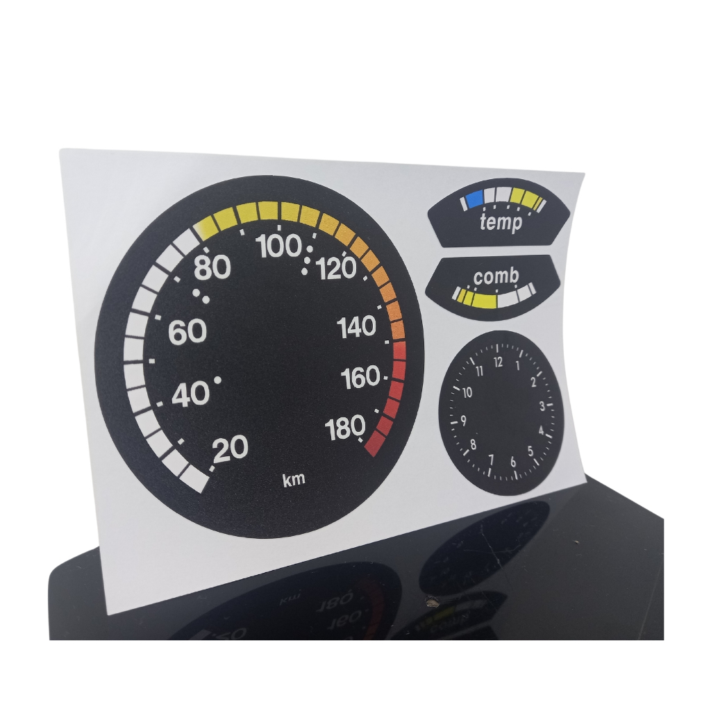 KIT ADESIVOS APLIQUES PAINEL DE INSTRUMENTOS CHEVETTE - 76 a 79 / PAINEL DEGRADÊ