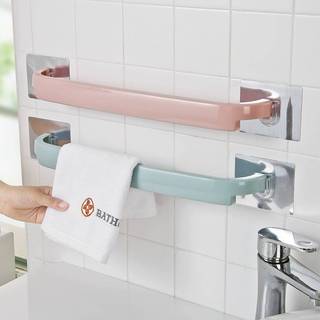 Porta Toalha Para Banheiro 46CM Sem Furo Com Suporte De Adesivos Multiuso | Envio Imediato