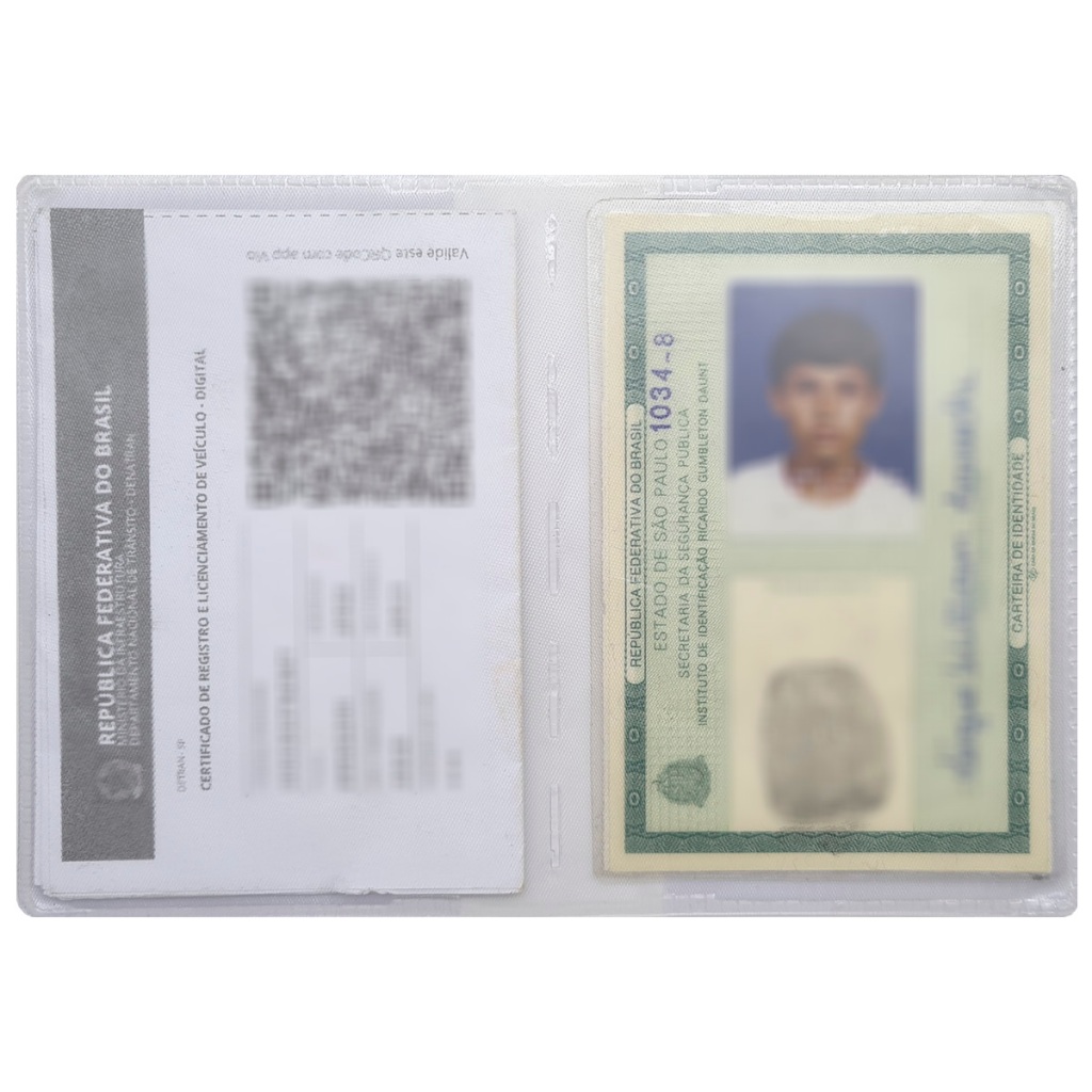 Kit 50 Unindades Miolo Refil Plástico P/ Carteira Rg Cnh - 5 Tamanhos em Oferta na Shopee