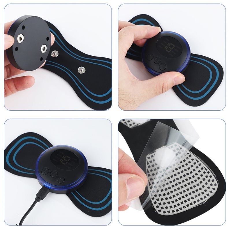 Pescoço Mini Massageador de Cervical Elétrico Portátil Alivia Dores Corpo
