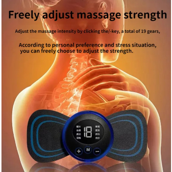 Pescoço Mini Massageador de Cervical Elétrico Portátil Alivia Dores Corpo