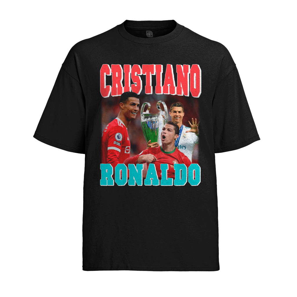 Camiseta Algodão Unissex Tshirt Cristiano Ronaldo CR7 Portugal
