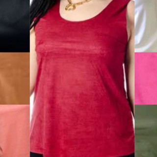 Regata alça larga ,regata suede, regata plus size PP ao G3