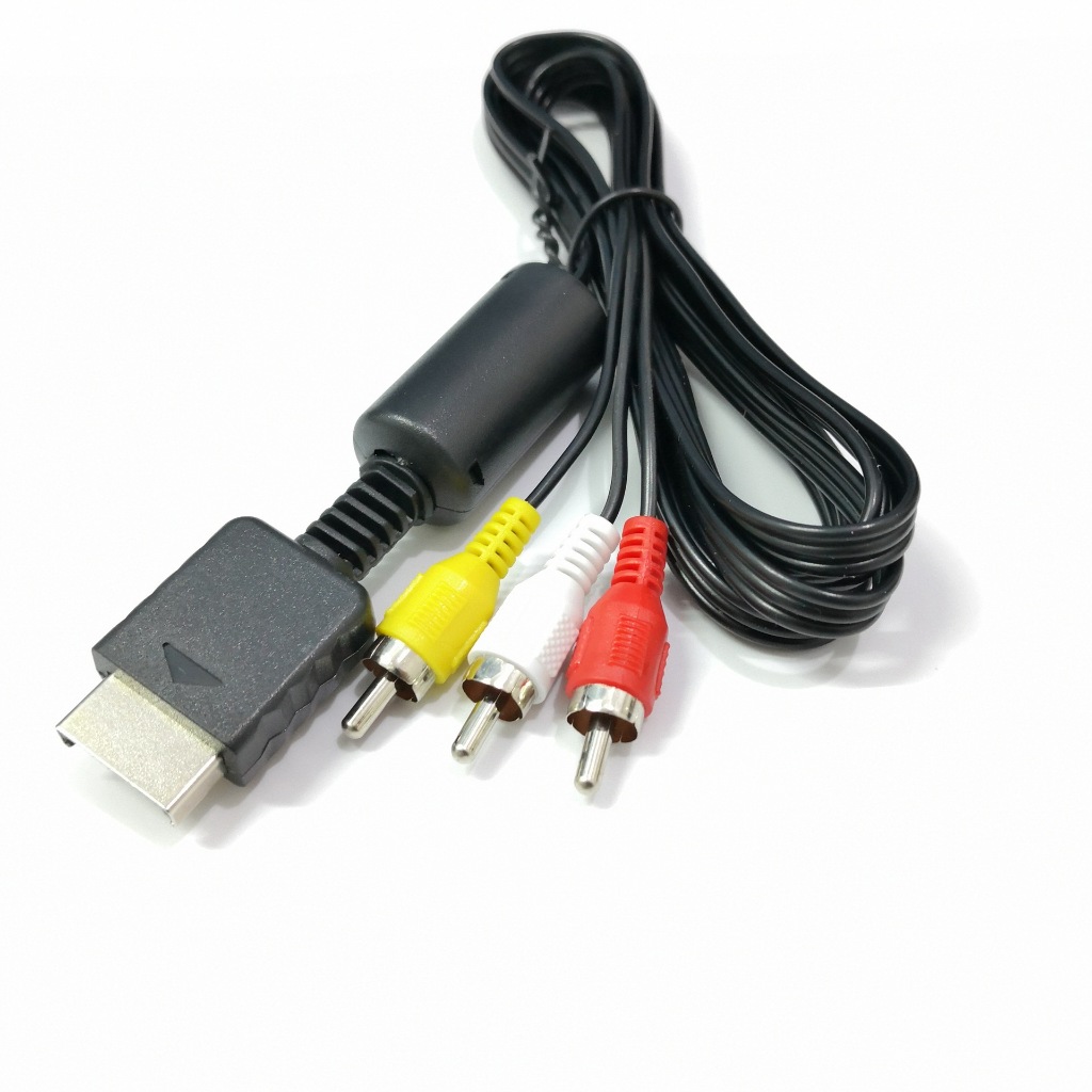 Cabo Av Audio e Video Rca Para Playstation 1, Playstation 2, Playstation 3, Ps1/Ps2/Ps3 1.50m