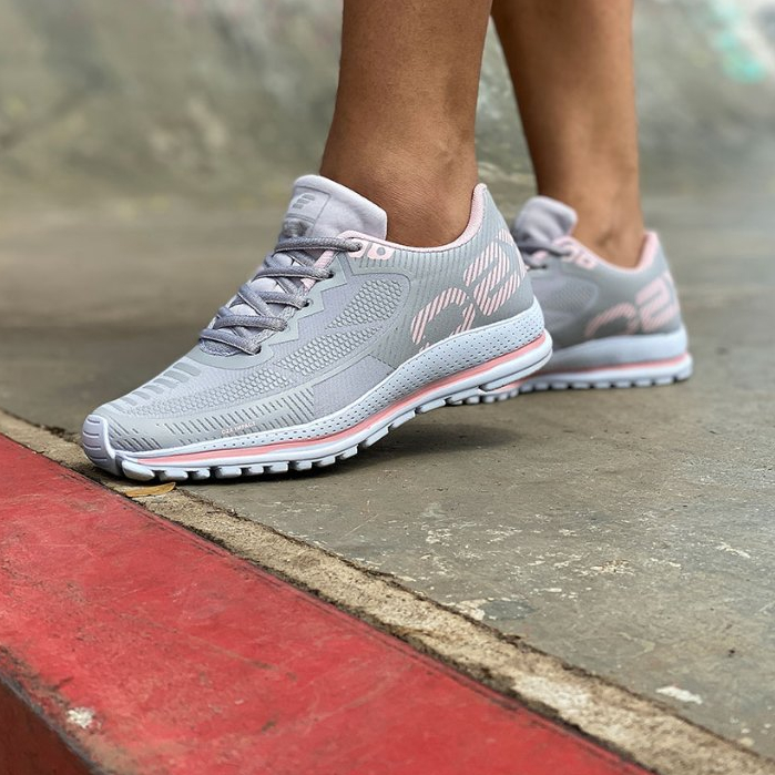 Tênis Feminino O2X Super Leve Impact Caminhada Corrida