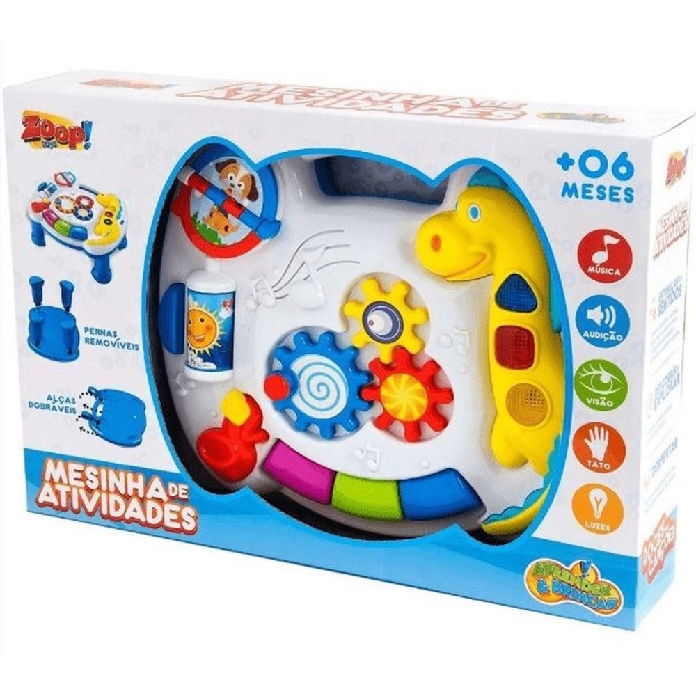 Mesinha De Atividades Infantil com Luz e Som - Zoop Toys em Oferta na Shopee