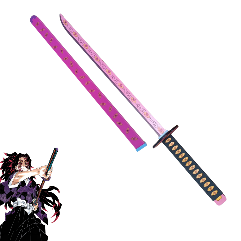 Espada de Brinquedo Demon Slayer / Kimetsu no Yaiba Kokushibo para Decoração ou Cosplay ou Treino em Oferta na Shopee