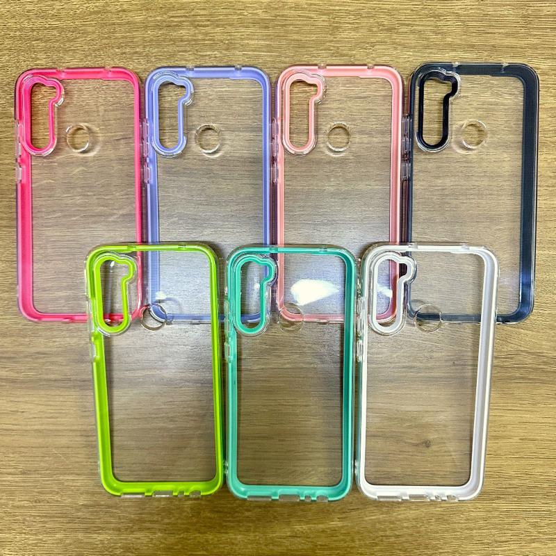 Capa Case Transparente 3 em 1 XIAOMI NOTE8/NOTE9/NOTE10 4G/NOTE11 4G Capinha Protetora Silicone Aveludada anti-impacto