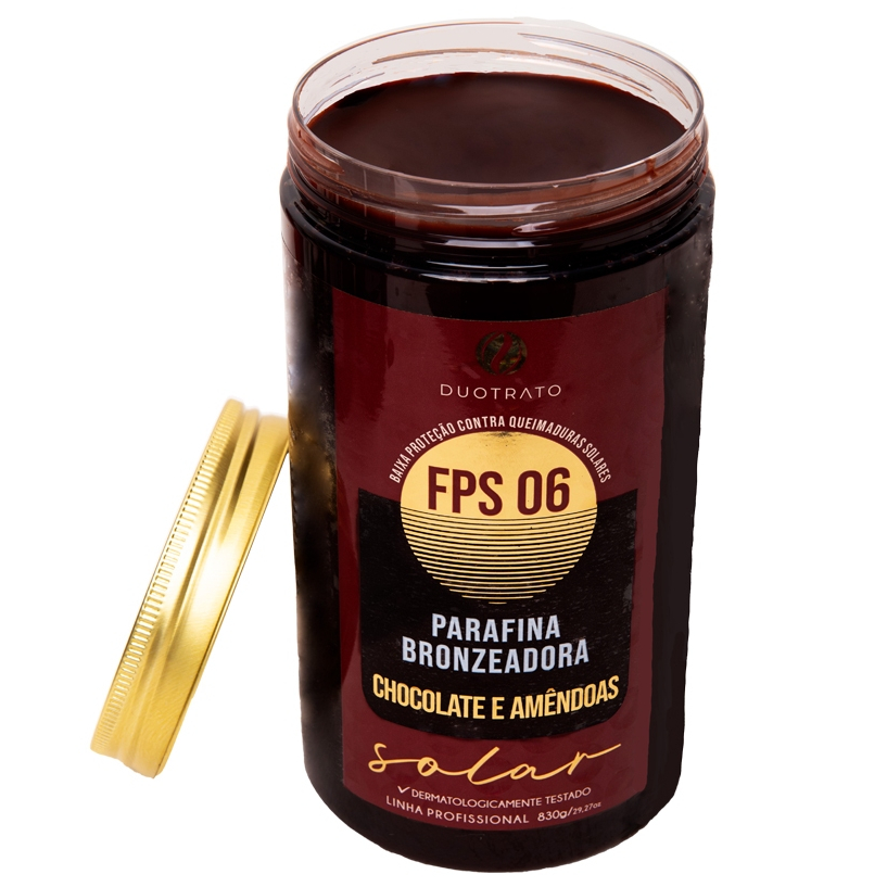 Parafina Bronzeadora Duotrato Chocolate e Amêndoas 830g