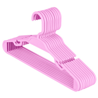 30 Cabide Infantil Rosa 5,5mm Plástico Para Roupa Bebê Criança em Oferta na Shopee