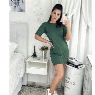 Vestido Feminino Camisao Vestido Blusao Feminino Confortável Moda Blogueira Lançamento verão Vestido Tubinho, Moda Blogueira, Promoção, Confortavel, Vestidos Evangélicos, Roupas Elegantes, Vestido Santorini, Vestido de Crente, Vestido Longo Paty