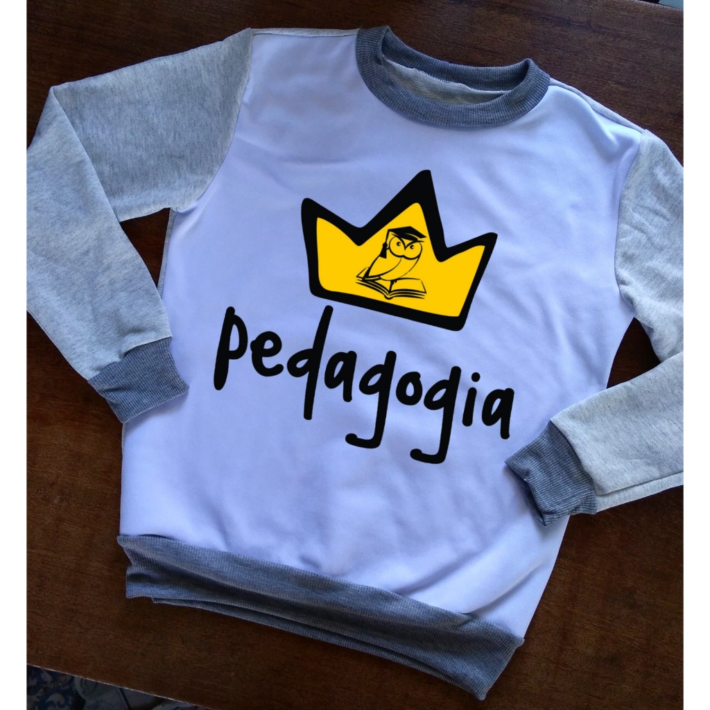 Blusa de Pedagogia com Coroa - Moletom Feminino