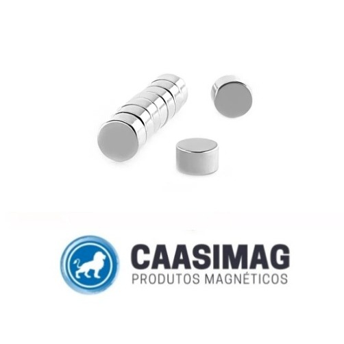 Conjunto de imãs de Neodimio Ø10x4mm - Pacote com 5 unidades em Oferta na Shopee