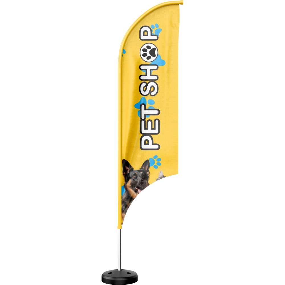 Kit Wind Banner Pet Shop Completo Dupla Face Vários Modelos