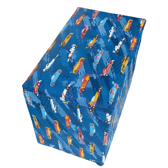 Puff Baú em Corino Carros Para Organizar Objetos e Decorar o Ambiente