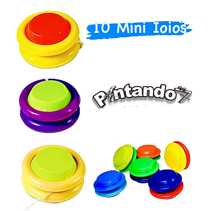 Kit 10 Mini Ioio Brinquedo para Sacolinhas Surpresas Cores Sortidas em Oferta na Shopee