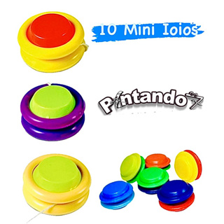 Kit 10 Mini Ioio Brinquedo para Sacolinhas Surpresas Cores Sortidas em Oferta na Shopee