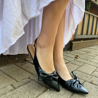 Sapatilha Feminina Chanel Preto Confort Laço Elegante