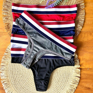 KIT 6 Calcinha Suplex Sensual Tanga Confortável Lingerie Feminina