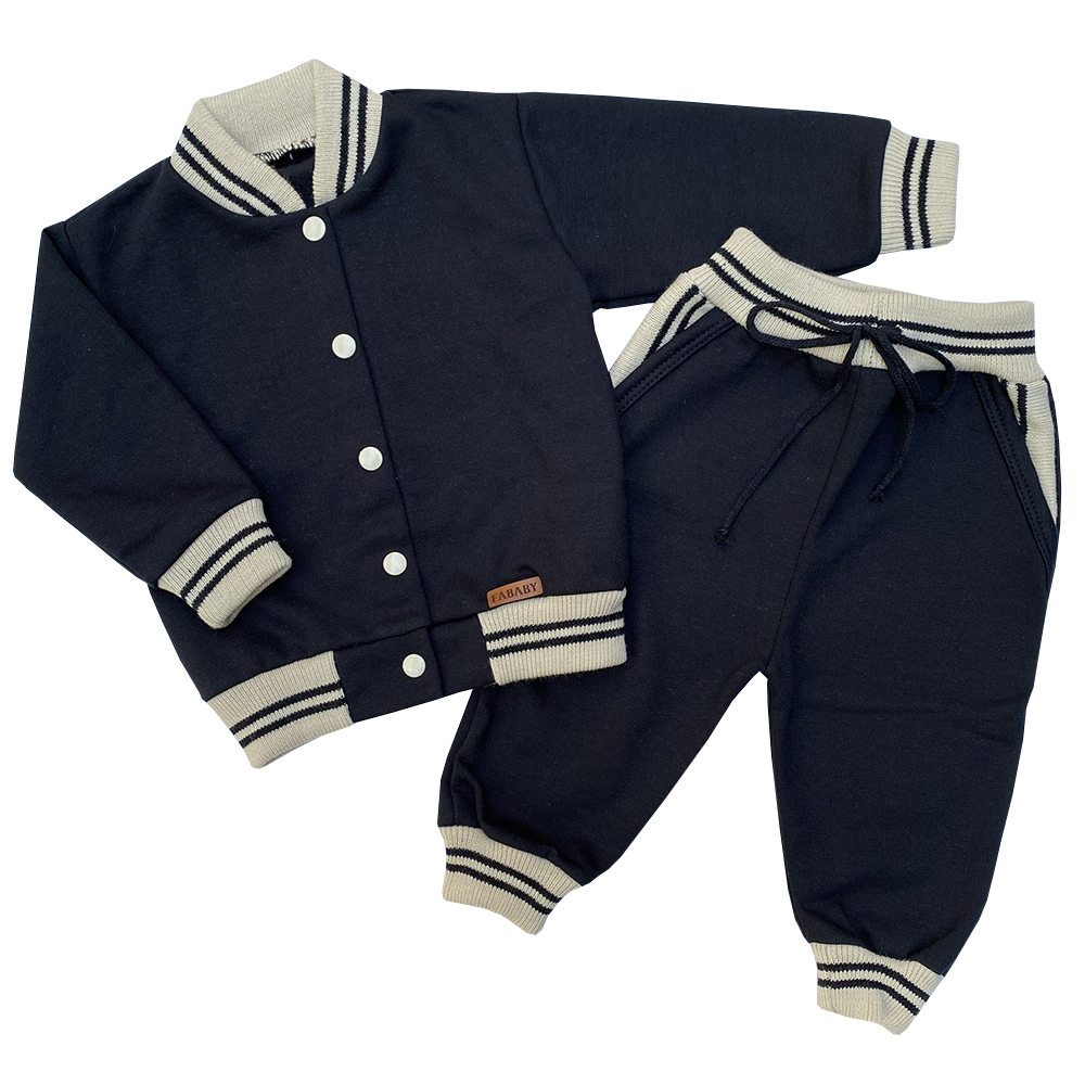 Conjunto Bebê Moletom FA BABY 0 a 12 Meses
