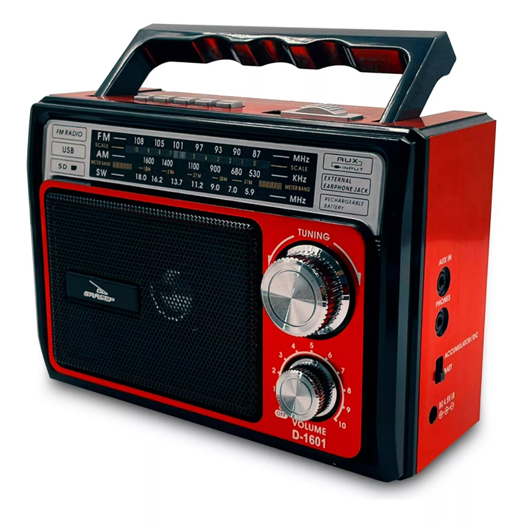 Rádio Retro Radinho Vintage Portátil Potente Usb Mp3 Am Fm em Oferta na Shopee