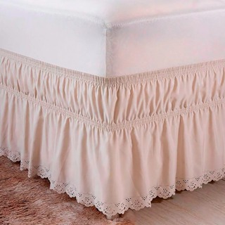Saia Box Casal Queen 2 Elásticos Acabamento Bordado Ultrassônico Cama Colchão em Oferta na Shopee