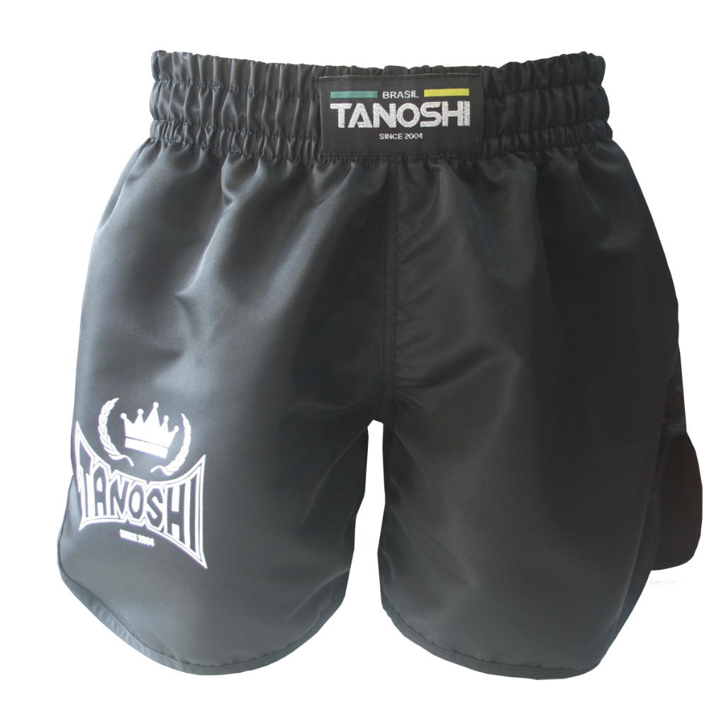Shorts de luta KNG Preto para luta MuayThai Sanda Kickboxing direto da fábrica
