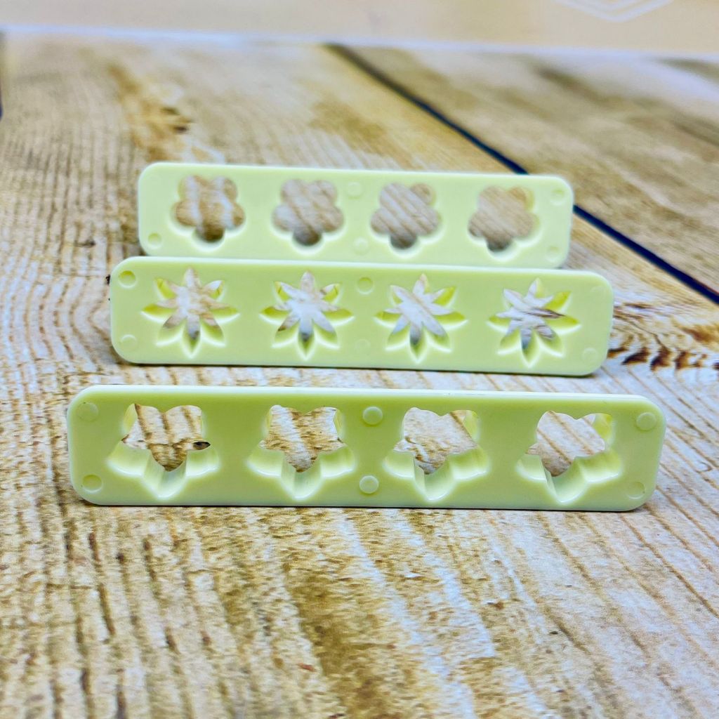 Cortador Kit Réguas Miniaturas 5 FLORES  - 3 Peças (Blue Star) em Oferta na Shopee