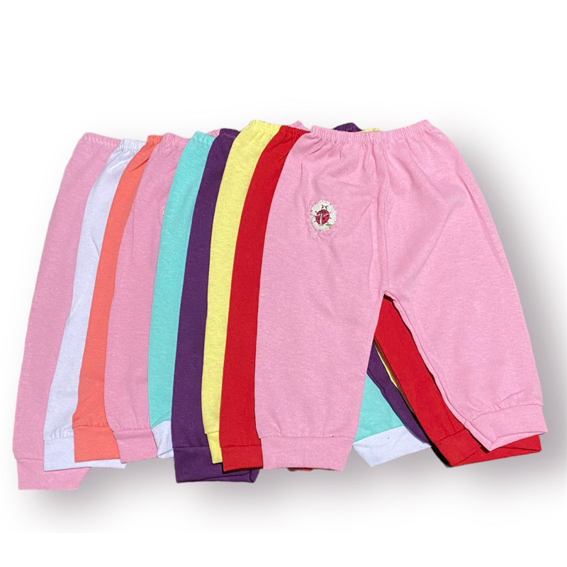 Kit 3 Calça Mijão c/ bordado 100% algodão RN Bebê em Oferta na Shopee