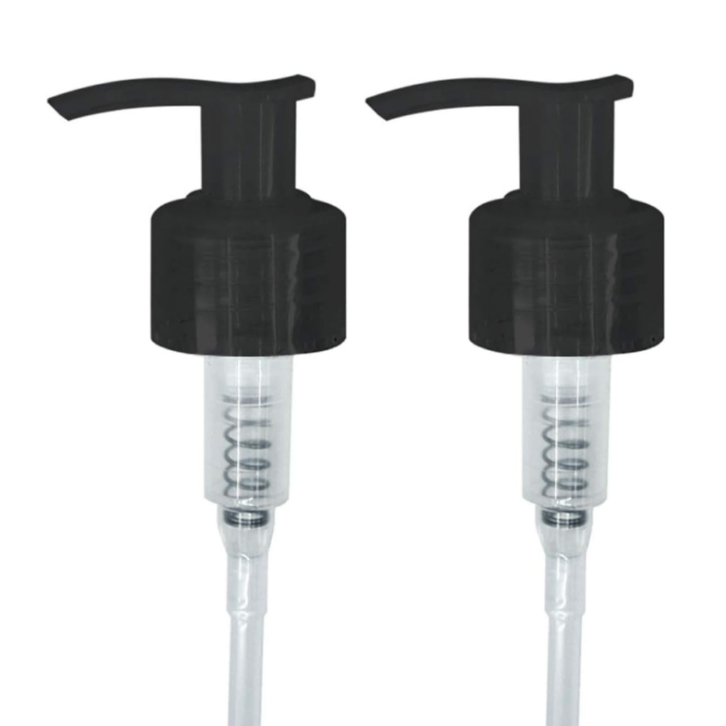 Kit 2un de Valvula Pra Shampoo Pump Dosadora 28/410 Preta Para Frascos 500/1000/1500ML - Shampoo, Condicionador, Creme