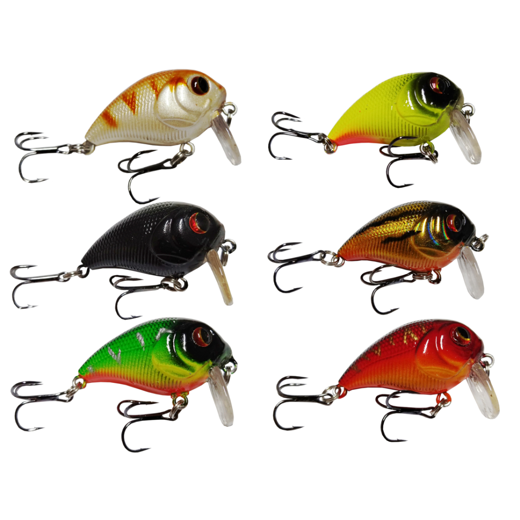 Isca Artificial Crank 2 Garatéia 4,5cm 7g Crankbait - Traíra Tucunaré Robalo Black Bass
