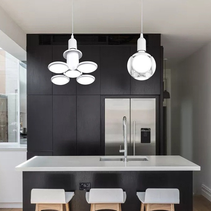 Lâmpada Led Pétalas Dobrável Ajustável Bibolt 6500K em Oferta na Shopee