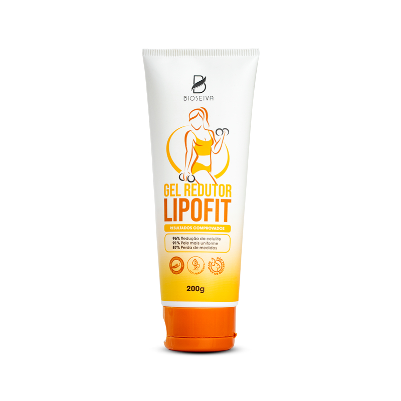 Gel Redutor de Medidas Lipofit BioSeiva 200g - Redução de Celulite e Gordura Localizada