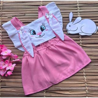Jardineira Vestido Romper Fantasia de Páscoa Bebê Menina Body Temático Book Festa Mesversário
