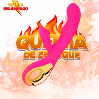 Vibrador Recarregável Ponto G Com Estimulador De Clitóris 10 modos de vibração VBR-18 em Oferta na Shopee